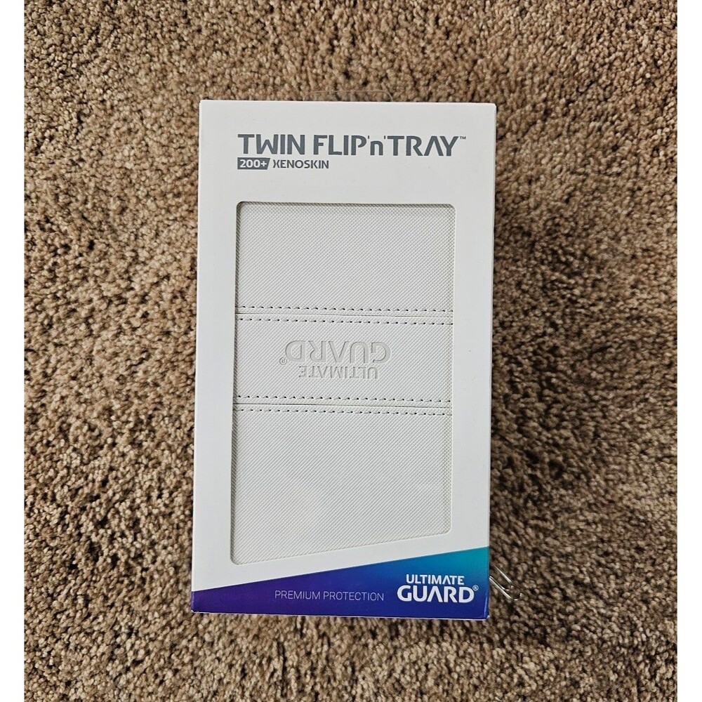 Ultimate Guard Twin Flip N Tray White 200+ Xenoskin Monocolor Deck Case (New)